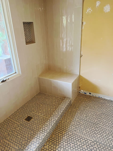 finished shower remodel